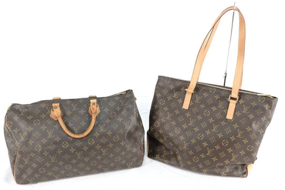 Louis Vuitton tote bag Cabas Mezzo Handbag Speedy two bags bundled together